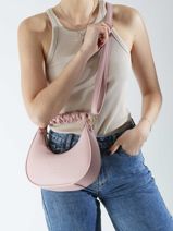 Cross Body Tas Grained Miniprix Roze grained A9108-vue-porte